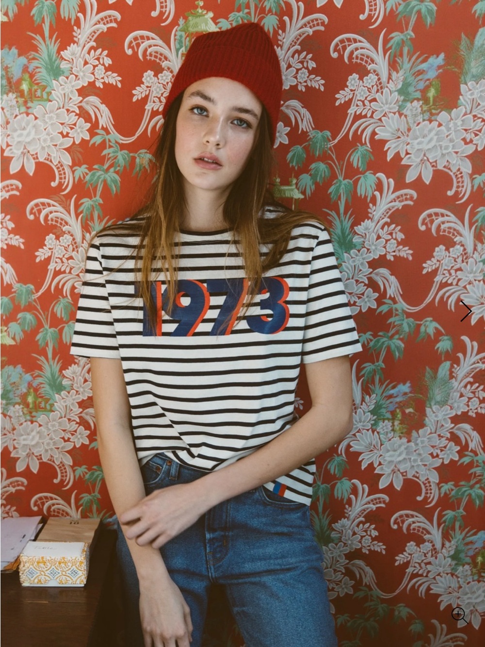 Kule Striped Graphic Tee 1973 - Black & White size L